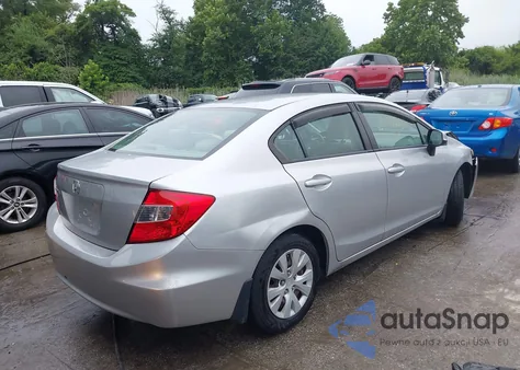 2012 Honda Civic Lx из США, поврежденный, VIN 19XFB2F55CE319196